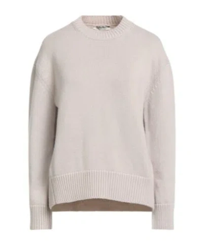 Max Mara Solid-color Knitted Sweater In Beige