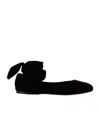 Max Mara Solidcolor Suede Flat Shoes In Multi