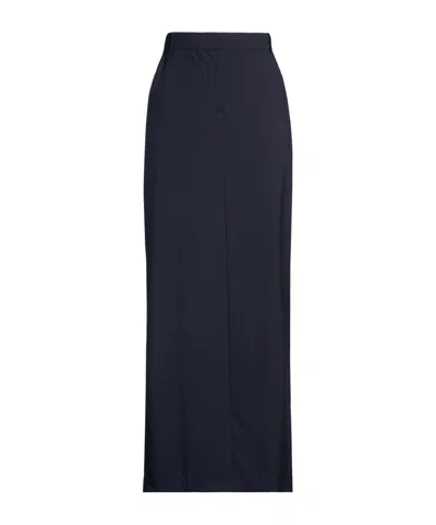 Max Mara Solidcolor Wool Aline Skirt In Multi