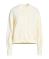 Max Mara Solidcolor Wool Knit Coat In White