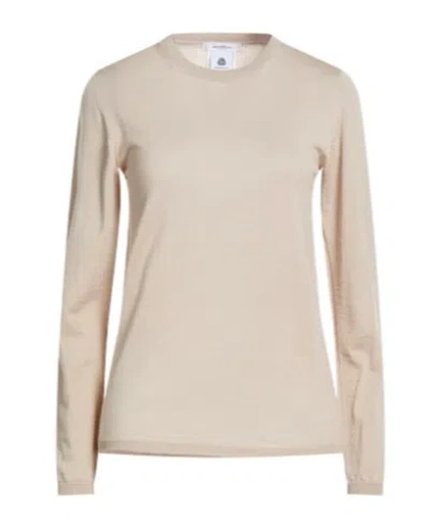 Max Mara Solidcolor Wool Knit Sweater In Nude