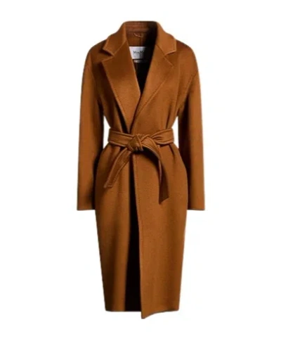 Max Mara Solid-colored Cashmere Long Coat In Multi