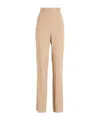 Max Mara Solid-colored Straight-leg Pants In Multi