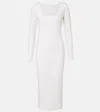 Max Mara Sophia Wool-blend Midi Dress In Animal Print
