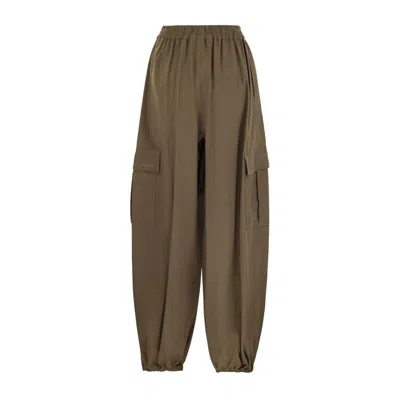 Max Mara Sophisticated Trousers In Hazelnut Brown