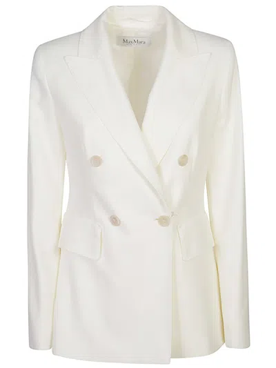 Max Mara White Virgin Wool Jacket
