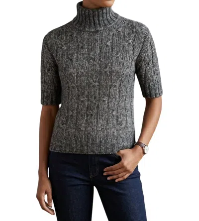 Max Mara Sorbona Knitted Sweater In Dark Grey In Gray