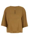 Max Mara Sospiro Blouse In Neutral