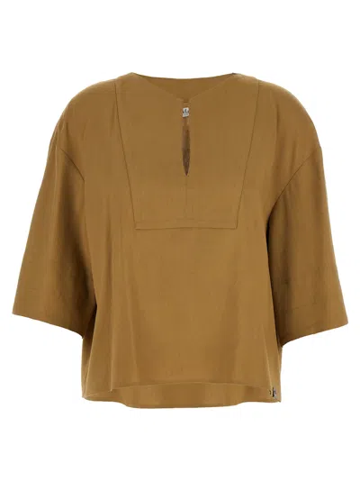 Max Mara Sospiro Blouse In Neutral
