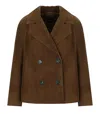 Max Mara Sospiro Brown Jacket In Brown