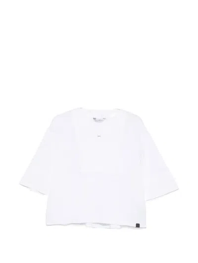 Max Mara Sospiro V-neck Blouse In White