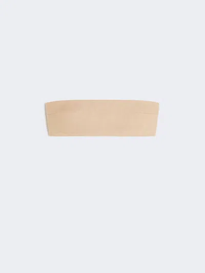 Max Mara Soutien-gorge Bandeau En Viscose Stretch. In Neutral