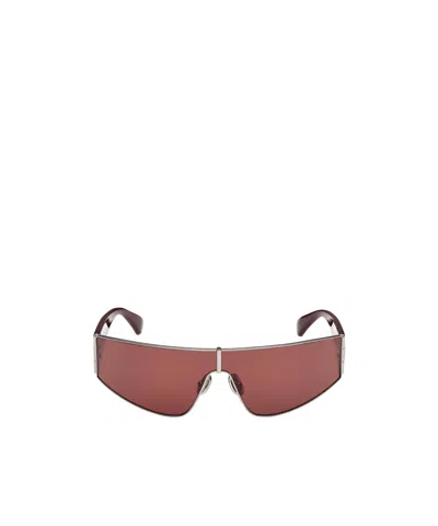 Max Mara Space Shield Frame Sunglasses In Yellow