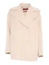 Max Mara Double-breasted Coat In Beige