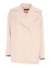 Max Mara Double-breasted Coat In Beige