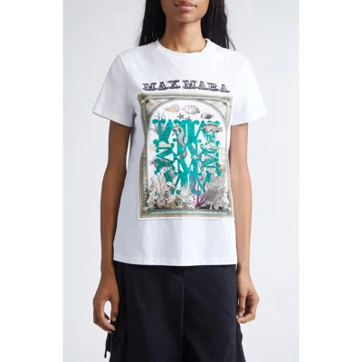 Max Mara Spadino Graphic T-shirt In White
