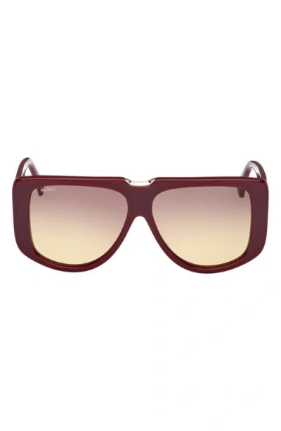 Max Mara Spark 57mm Polarized Shield Sunglasses