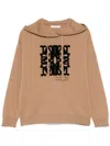 Max Mara Hooded Sweatshirt With Drawstring And Graphic Detail