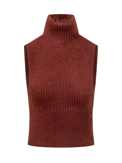 Max Mara Splácido Sweater In Burgundy