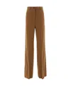 Max Mara Spliced Design Casual Pants In Brown