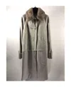 Max Mara Spliced Detail Coat In Gray