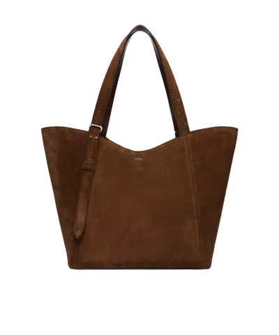 Max Mara Split Leather Archetipo Handbag In Brown
