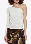 Max Mara Spluga One-shoulder Top In Cream