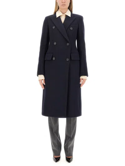 Max Mara Sportmax Adua Coat In Blue