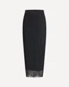 Sportmax Long Skirt In Stretch Ribbed Fabric