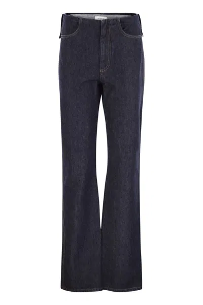 Sportmax Max Mara  Aligi1234 - 5-pocket Dark Denim Pants In Blue