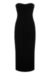 MAX MARA SPORTMAX MAX MARA SPORTMAX ALLORO1234 - VELVET BUSTIER DRESS