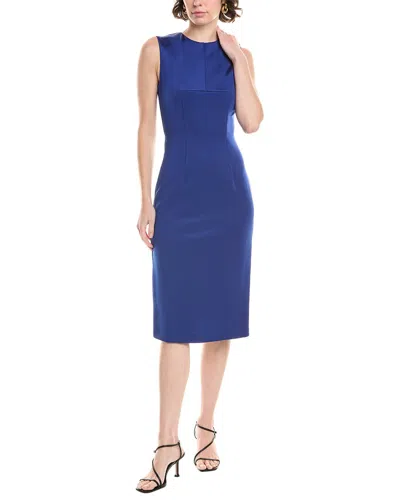 Max Mara Sportmax Andina Midi Sheath Dress In Blue