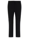Sportmax Max Mara  Asiago Stretch Cotton Trousers In Black