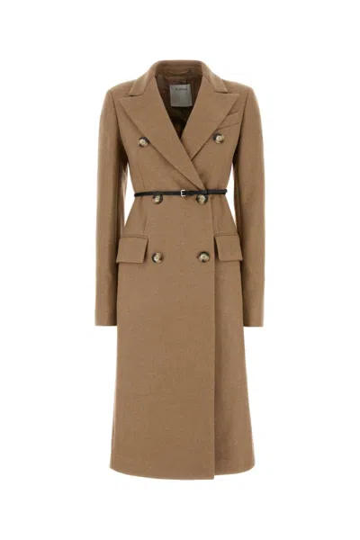 Sportmax Max Mara  Beige Wool Blend Ghia Coat