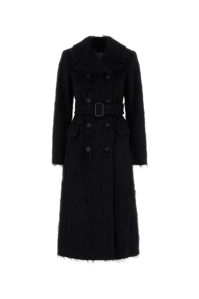Sportmax Black Alpaca Blend Modico Coat