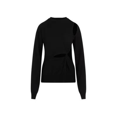 Max Mara Sportmax Black Cutout Pullover For Women