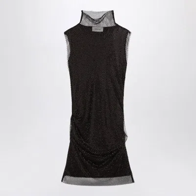 Max Mara Sportmax Black Mesh Mini Dress By
