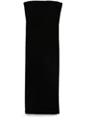 Sportmax Black Stretch-design Velvet Dress