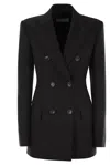 Sportmax Max Mara  Stretch Wool Fitted Blazer