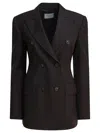 Sportmax Tailored Double-breasted Jackets Button Detailing In Black