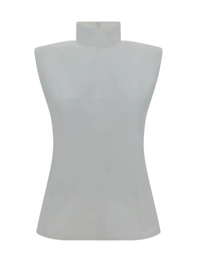 Max Mara Sportmax Canneti Top In Bianco