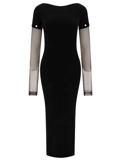 Max Mara Sportmax Sporty Mini Dress For Women In Black