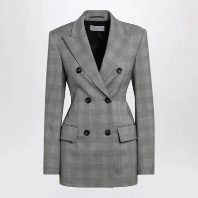 SPORTMAX MAX MARA SPORTMAX  DOUBLE-BREASTED JACKET IN PRINCE OF WALES CHECK