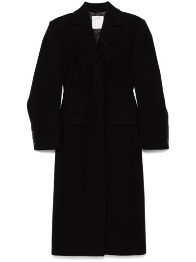 Max Mara Sportmax Elegantly Tailored Wool-cashmere Blend Jacket For Women In Black