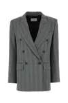 Sportmax Embroidered Stretch Wool Blend Merlot Blazer