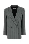Sportmax Max Mara  Embroidered Stretch Wool Blend Merlot Blazer
