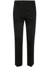 Sportmax Max Mara  Asiago Stretch Cotton Trousers In Black