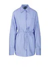 Sportmax Max Mara  Firma Striped Shirt In Blue