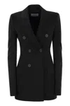 Sportmax Max Mara  Stretch Wool Fitted Blazer