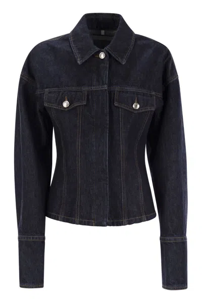 SPORTMAX MAX MARA SPORTMAX GANCE - DENIM FITTED JACKET
